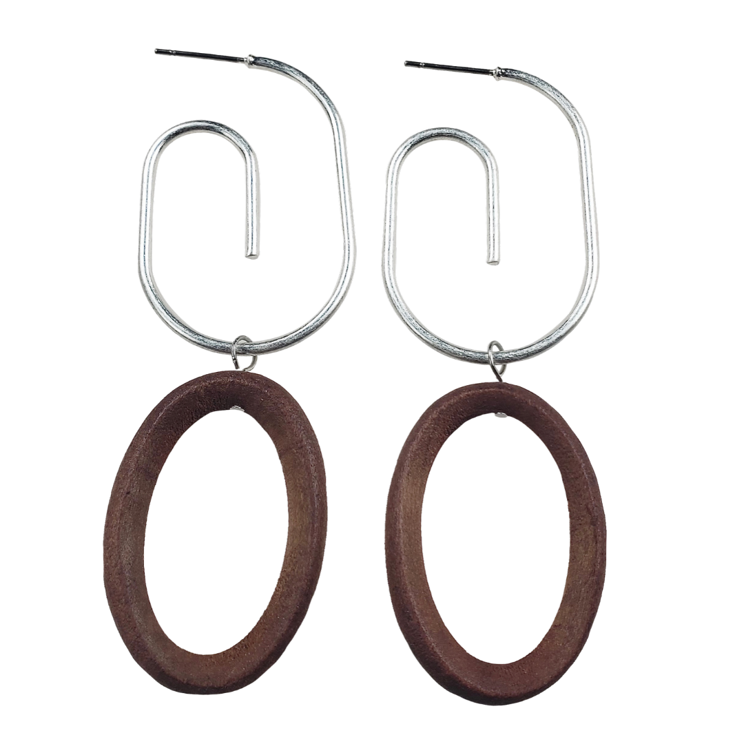 Nuevos Pendientes Ovalados En Forma De Ab Ovalados De Cobre Nuevos Pendientes Ovalados En Forma De Ab Ovalados De Cobre